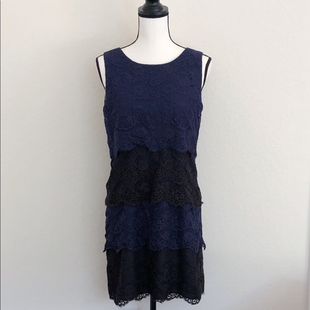 Jessica Simpson layered lace midi dress